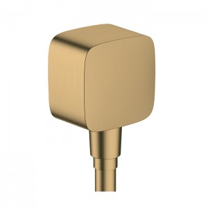 Hansgrohe FixFit Шланговое подсоединение с клапаном обратного тока, цвет: Шлифованная бронза Hansgrohe FixFit Шланговое подсоединение с клапаном обратного тока, цвет: Шлифованная бронза