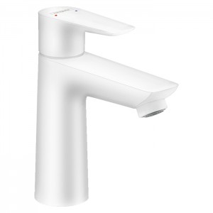 Hansgrohe Talis E Смеситель для раковины, на 1 отв., излив 11.2см, h10.4см, цвет: белый матовый Hansgrohe Talis E Смеситель для раковины, на 1 отв., излив 11.2см, h10.4см, цвет: белый матовый