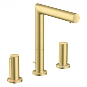 Axor Uno Смеситель для раковины 200, на 3 отв., с донным клапаном, zero, цвет: шлифованная медь