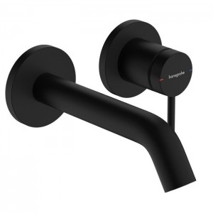 Hansgrohe Tecturis S Смеситель для раковины, настенный, цвет: черный матовый Hansgrohe Tecturis S Смеситель для раковины, настенный, цвет: черный матовый