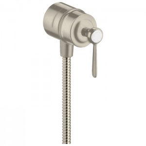 Axor Montreux, Шланговое подсоединение Fixfit Stop, с рычаговой рукояткой, цвет: никель шлифованный