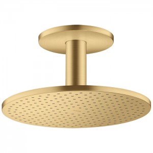 Axor ShowerSolutions Верхний душ, Ø 30см, 2jet, с держателем 10см, потолочный монтаж, цвет: шлифованное золото