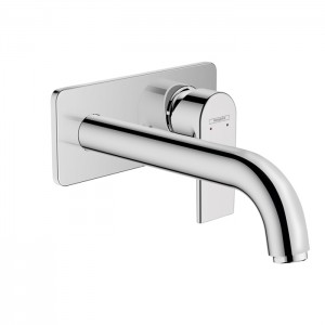 Hansgrohe Vernis Shap Смеситель для раковины, настенный, излив 204 мм, внешняя часть, цвет: хром Hansgrohe Vernis Shap Смеситель для раковины, настенный, излив 204 мм, внешняя часть, цвет: хром