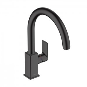 Hansgrohe Vernis Shape M35 Смеситель для раковины, однорычажный, излив 260 мм, цвет: матовый черный Hansgrohe Vernis Shape M35 Смеситель для раковины, однорычажный, излив 260 мм, цвет: матовый черный