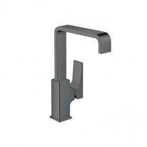 Hansgrohe Metropol Смеситель для раковины 230, на 1 отв, с донным клапаном, излив 165мм, цвет: шлифованный черный хром Hansgrohe Metropol Смеситель для раковины 230, на 1 отв, с донным клапаном, излив 165мм, цвет: шлифованный черный хром