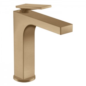 Axor Citterio Смеситель для раковины 160, на 1 отв., с донным клапаном, цвет: шлифованная бронза