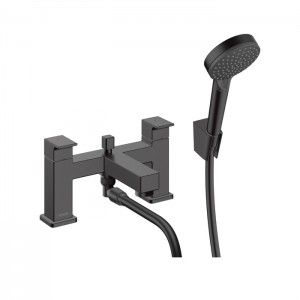 Hansgrohe Vernis Shap Смеситель на край ванны, на 2 отв, цвет: матовый черный Hansgrohe Vernis Shap Смеситель на край ванны, на 2 отв, цвет: матовый черный