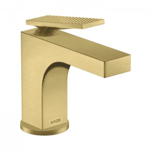 Axor Citterio Смеситель для раковины 90, на 1 отв., с донным клапаном, текстура, цвет: шлифованная медь