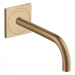 Axor Uno² Смеситель для раковины, встраиваемый, электронный, излив: 22.5см., цвет: шлифованная бронза