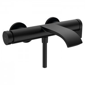 Hansgrohe Vivenis Смеситель для ванны, настенный, цвет: черный матовый Hansgrohe Vivenis Смеситель для ванны, настенный, цвет: черный матовый