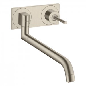 Axor Uno² Смеситель для кухни, встраиваемый, излив: 33см., цвет: шлифованный никель