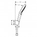 Hansgrohe Raindance Select S 120 Port Ручной душ, с держателем, цвет: хром