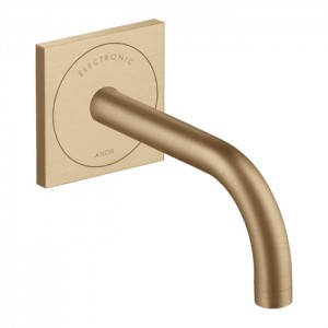 Axor Uno² Смеситель для раковины, встраиваемый, электронный, излив: 16.5см., цвет: шлифованная бронза