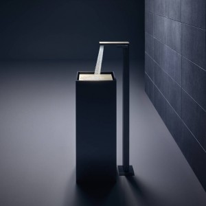 Axor MyEdition Смеситель для раковины, напольный, на 1 отв., излив 245мм, с донным клапаном, внешняя часть, цвет: хром/зеркальное стекло