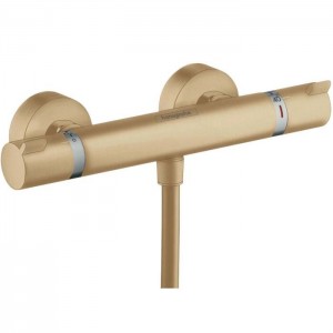 Hansgrohe Ecostat Смеситель для душа, настенный, термостатический, цвет: шлифованная бронза Hansgrohe Ecostat Смеситель для душа, настенный, термостатический, цвет: шлифованная бронза