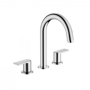 Hansgrohe Vernis Shap Смеситель для раковины, на 3 отв, с донным клапаном, цвет: хром Hansgrohe Vernis Shap Смеситель для раковины, на 3 отв, с донным клапаном, цвет: хром