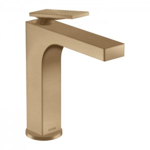 Axor Citterio Смеситель для раковины 160, на 1 отв., излив h: 16см, с текстурой, цвет: шлифованная бронза