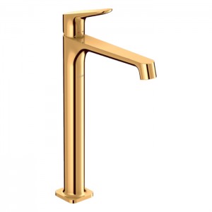 Axor Citterio M Смеситель для раковины, на 1 отв., высокий, цвет: полированное золото