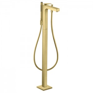 Axor Citterio Смеситель для ванны, напольный, с ручным душем, текстура, цвет: шлифованная медь