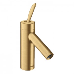 Axor Starck Cмеситель для раковины, на 1 отв, с донным клапаном, цвет: шлифованное золото