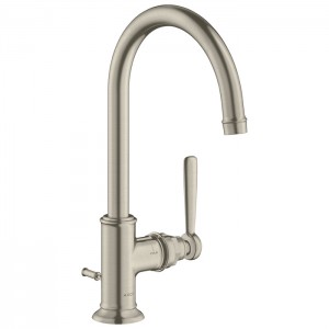 Axor Montreux, Смеситель для раковины 210, однорычажный, с донным клапаном, цвет: никель шлифованный