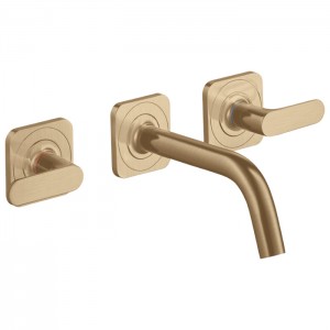 Axor Citterio M Смеситель для раковины, встраиваемый, излив: 16.6см., цвет: шлифованная бронза