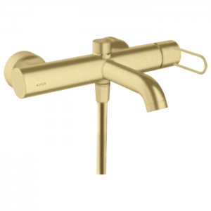 Axor Uno Смеситель для ванны, ВМ, настенный, с переключателем на 2 потока, цвет: шлифованное золото