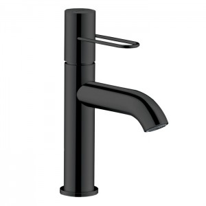 Axor Uno Смеситель для раковины 100, на 1 отв., излив: 130мм, с донным клапаном, цвет: polished black chrome