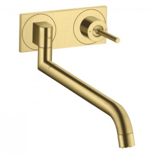 Axor Uno² Смеситель для кухни, встраиваемый, излив: 33см., цвет: шлифованная медь