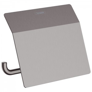 Hansgrohe AddStoris Держатель т/б с крышкой, цвет: шлифованный черный хром Hansgrohe AddStoris Держатель т/б с крышкой, цвет: шлифованный черный хром