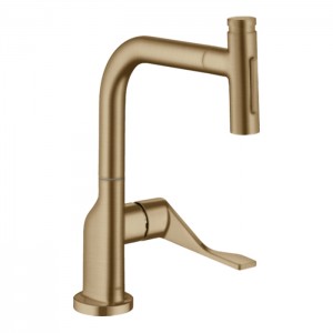 Axor Citterio Кухонный Смеситель 230, на 1 отв., с вытяжным изливом 2jet, цвет: шлифованная бронза