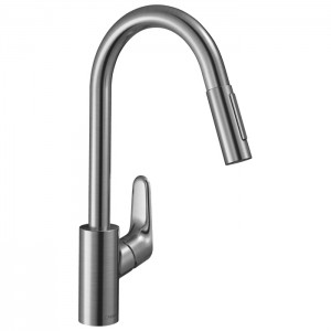 Hansgrohe Focus M41 Смеситель для кухни, 1 отв., цвет: сталь Hansgrohe Focus M41 Смеситель для кухни, 1 отв., цвет: сталь