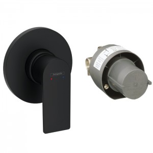 Hansgrohe Rebris E Смеситель для душа, встраиваемый, цвет: черный матовый Hansgrohe Rebris E Смеситель для душа, встраиваемый, цвет: черный матовый