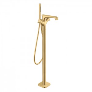 Axor Citterio E Смеситель для ванны, напольный, термостатический, с ручным душем, цвет: Шлифованное золото