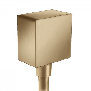 Hansgrohe FixFit Вывод воды для ручного душа с клапаном, цвет: шлифованная бронза Hansgrohe FixFit Вывод воды для ручного душа с клапаном, цвет: шлифованная бронза