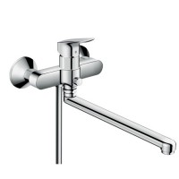 Hansgrohe Logis Однорычажный смеситель для ванны, с длинным изливом, цвет: хром Hansgrohe Logis Однорычажный смеситель для ванны, с длинным изливом, цвет: хром