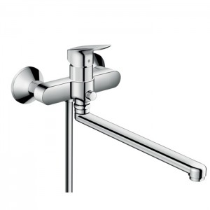 Hansgrohe Logis Однорычажный смеситель для ванны, с длинным изливом, цвет: хром Hansgrohe Logis Однорычажный смеситель для ванны, с длинным изливом, цвет: хром