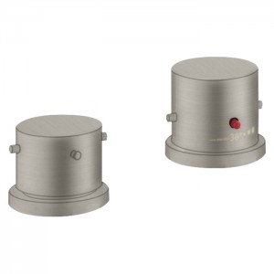 Axor Starck Смеситель на борт ванны, на 2 отв., термостатический, цвет: сталь