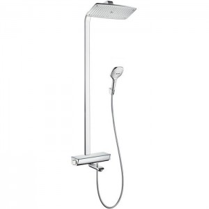 Hansgrohe Raindance Select Showerpipe 360 Душевой гарнитур, в набор входят: термостат с запорным и переключающим вентилем, переключатель для ручного душа, верхний душ Raindance E AIR 1jet 360x190 мм, ручной душ Raindance Select 150 3jet, душевой шланг Hansgrohe Raindance Select Showerpipe 360 Душевой гарнитур, в набор входят: термостат с запорным и переключающим вентилем, переключатель для ручного душа, верхний душ Raindance E AIR 1jet 360x190 мм, ручной душ Raindance Select 150 3jet, душевой шланг