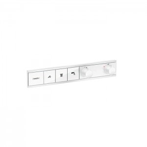 Hansgrohe RainSelect Термостат для душа, 3 источника, внешняя часть, цвет: белый матовый Hansgrohe RainSelect Термостат для душа, 3 источника, внешняя часть, цвет: белый матовый