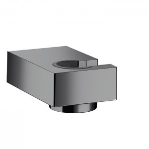 Hansgrohe Держатель ручного душа, настенный, цвет: шлифованный черный хром Hansgrohe Держатель ручного душа, настенный, цвет: шлифованный черный хром