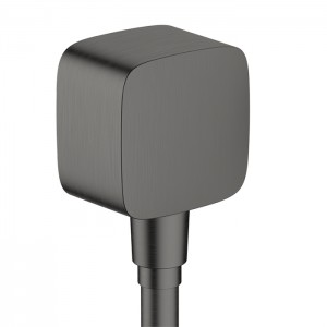 Hansgrohe FixFit Шланговое подсоединение, с клапаном обратного тока, цвет: шлифованный черный хром Hansgrohe FixFit Шланговое подсоединение, с клапаном обратного тока, цвет: шлифованный черный хром