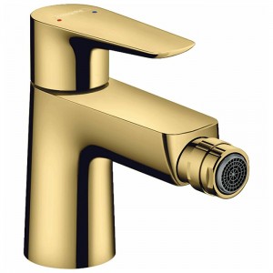 Hansgrohe Talis E Смеситель для биде, 1 отв., с донным клапаном, цвет: полированное золото Hansgrohe Talis E Смеситель для биде, 1 отв., с донным клапаном, цвет: полированное золото