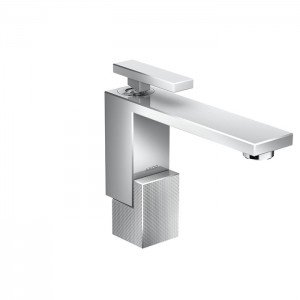 Axor Edge Смеситель для раковины, на 1 отв., с донным клапаном push/open, излив 160мм, алмазная огранка, цвет: хром