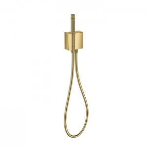 Axor Edge Душевой гарнитур: ручной душ с держателем и шлангом, цвет: золото