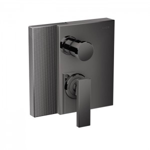 Axor Edge Смеситель для ванны, встраиваемый, алмазная огранка, внешняя часть, цвет: черный