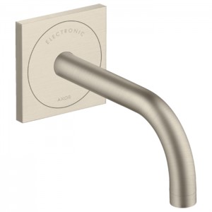 Axor Uno² Смеситель для раковины, встраиваемый, электронный, излив: 16.5см., цвет: шлифованный никель