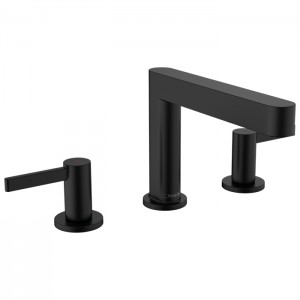 Hansgrohe Finoris Смеситель для раковины, 3 отв., с донным клапаном Push-Open, цвет: черный матовый Hansgrohe Finoris Смеситель для раковины, 3 отв., с донным клапаном Push-Open, цвет: черный матовый