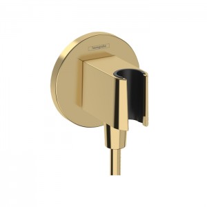 Hansgrohe FixFit S Шланговое подсоединение с душевым держателем, цвет: полированое золото Hansgrohe FixFit S Шланговое подсоединение с душевым держателем, цвет: полированое золото