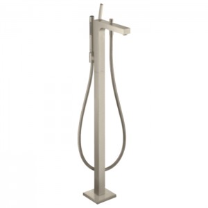 Axor Citterio Смеситель для ванны, напольный, с ручным душем, цвет: шлифованный никель